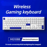 ECHOME Wireless Mechanical Keyboard Bluetooth Tri-mode Hot-swappable Gaming Keyboard RGB Bluetooth Side-engraved TTC Switch
