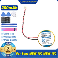 100% Original LOSONCOER 200mAh PD2430 Battery For Sony MBW-100 MBW-150 Bluetooth Watch Batteries
