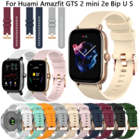 20mm Silicone Band For Xiaomi Huami Amazfit GTS 2 2e 3 GTS2 mini Soft Strap Amazfit Bip S U GTR 42mm Smartwatch Bracelet Correa