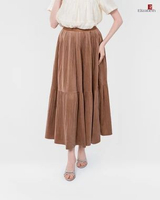 Elizabeth - Rok Maksi Corduroy 0559-3485 Semua Ukuran Black