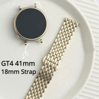 Stainless Steel Gt4 41mm Strap for Huawei Watch GT4 41mm, 18mm Alloy Metal Watchband for Huawei GT 4 Smartwatch Wristband