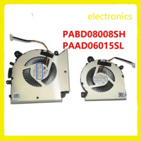 PABD08008SH PAAD06015SL N459 N460 New For MSI GF66 GL66 GS-1581 CPU GPU COLLO IN FAN DC5V 0.55A 1.0A