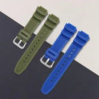 Watch Strap 18mm for CASIO AE1200 / 1300 / 1000 W-219 Replacement Silicone Rubber Watch Band Men's Wristband Bracelet Accessorie