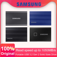 Samsung T7 portable NVMe SSD 1TB 500GB 2TB Shield 4TB External Touch Solid State Drives disco duro externo Type-C USB 3.2 Gen 2
