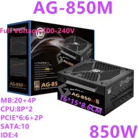 New Original PSU For ApexGaming Game Power Supply Rated 850W 750W 650W Peak 1050W 950W 750W Power Supply AG-850M AG-750M AG-650M