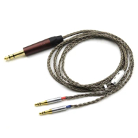 Gun-Color 16core High-end Silver Plated Headphone Upgrade Cable for Beyerdynamic T1 T5p Sundara Aventho Focal Elegia