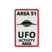 Area 51 UFO Activity Area Embroidered iron on patch eblem transfer