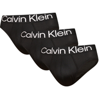 Calvin Klein 男內褲 Hip Brief 三角褲/CK內褲-黑色 三入組