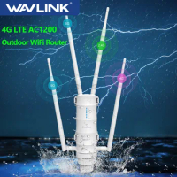Wavlink 4G LTE AC1200 High Power Outdoor Wi-Fi Router With SIM Card Slot 5G 2.4G1000Mbps Ethernet WAN/LAN Port Long Range Router