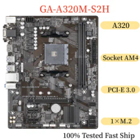For Gigabyte GA-A320M-S2H Motherboard 32GB AM4 DDR4 Micro ATX Mainboard 100% Tested Fast Ship
