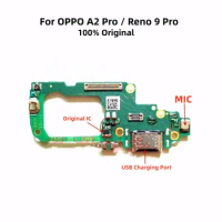 Original USB Charging Dock Port Flex Cable For OPPO A2 Pro / Reno9Pro Mobile Phone Charger With Microphone Connector Replacement