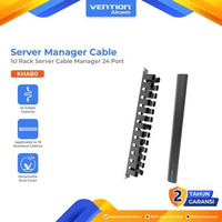 Vention Kabel Manager 1U Rack Server Cable Manager 24 Port Rak Server - KHAB0