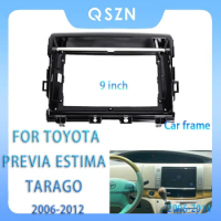 For Toyota PREVIA/Estima/TARAGO 06-12 9Inch Car Radio Fascia Android MP5 Player Panel Casing Frame 2Din Head Stereo Dash Cover