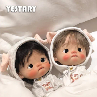YESTARY BJD Doll Clothes Doll Accessories For Small 1/6 Big Head Diandian Piggy Hooded Sweatshirt Finished For BJD Girl Boy Gift