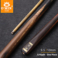2023 New Arrival Omin Cobras Snooker Cue Stick One Piece 9.5/10mm Tip Size Ash Shaft Ebony Handle With Snooker Cue
