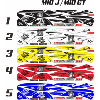 SETIKER MOTOR YAMAHA MIO GT / MIO J VARIASI MEDUSA LIS STRIPING MIO J POLET SIMPLE / STICKER MOTOR M
