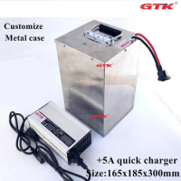 Rechargeable 84V 30AH Electric bike Lithium Battery 2000W 3000W 4500W for Original GTK 18650 35ah with a Metal Box + 5A Charger