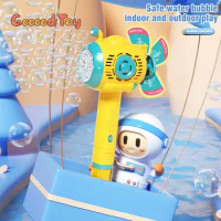 2 In 1 Bubble Guns Stick Handheld Windmill Blowing 8 Holes Submarine Bubble Machine Kids Toy Automatic Water Blower Bubbles Toys