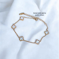 Gelang wanita shasya warna rose gold / gelang wanita rose gold