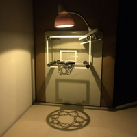 【球迷紀念禮物✻热卖】可投籃送喜歡打籃球男生禮物NBA勇士湖人太陽迷你籃球框