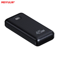 20000mAh Power Bank QC USB C PD 45W Portable Charger External Battery Quick Charge Powerbank for iPhone 14 Xiaomi Samsung laptop