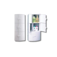 【CERAX 洗樂適】台灣製造 雙層轉角櫃 浴室置物櫃 三層轉角架(PB-687)