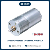 [ICHIBOT] Motor Gearbox DC 6V 25mm JGA25-370 - 130 RPM