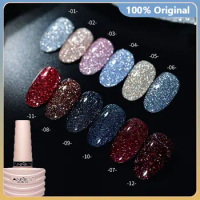 36 Color Diamond Flash Series Nail Gel Polish Soak Off UV Gel Varnish Glitter Nail Art Gel For DIY Manicures Home &amp; Salon Use