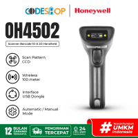 Barcode Scanner Honeywell OH4502 (CCD) Wireless Dongle 1 & 2 Dimensi