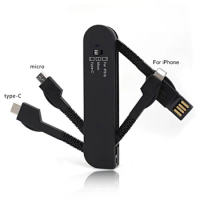 Swiss Army Knife Shape Phone Usb Charger Cable 3 in 1 Charging Cable For Smartphones