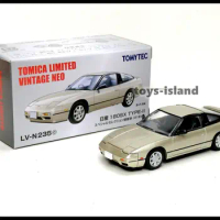 Tomica Limited Vintage NEO LV-N235c 180SX TYPE-II Silver 1/64 TOMYTEC S1 Diecast Model Car Collection Limited Edition Hobby Toys