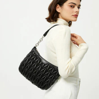 David Jones New Women's Casual Adjustable Diagonal Straddle Bag Artificial Leather Simple Pattern Solid Fashion Shoulder Bag