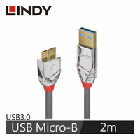 【現折$50 最高回饋3000點】LINDY林帝 CROMO USB3.0 TYPE-A公 TO MICRO-B公 傳輸線 2M