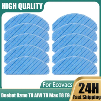 Washable Mop Cloth Pads For Ecovacs Deebot Ozmo T8 AIVI T8 Max T8 T9 T9 AIVI T9 Max T9 Power N8 N9 Robot Vacuum Cleaner Rags