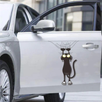 Creative Cat Scratches Car Stickers Removable Personalized Wall Stickers Showcase Glass Toilet Bathroom Wall Sticker 20x30cm