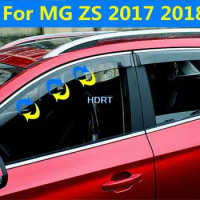Car Style Rain Shield For Morris Garages MG ZS 2017 2018 Window Visors Wind Deflector Sun Guard Vent Cover Protector Accessories
