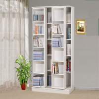 【ONE生活】雙排活動書櫃 大容量書櫃(4色可選 大書櫃寬2.6呎)