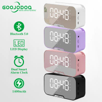 【GOOJODOQ】Speaker Jam Bluetooth Portable Dan FM Radio Wireless Bass Mini Stereo Original - LED Displ