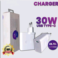 Charger For oppo 30W Type C SUPER VOOC Original 100% support Untuk Hp oppo find X 8 pro, oppo reno 1