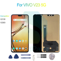 For VIVO V23 5G LCD Display Screen 6.44" V2130, V2303 For VIVO V23 5G Touch Digitizer Assembly Replacement