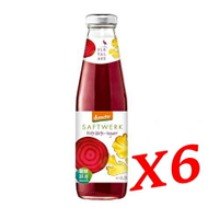 (6瓶特惠)智慧誠選 甜菜根薑檸檬汁 500ml/瓶