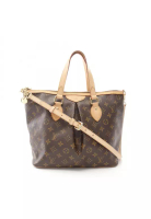 Louis Vuitton Pre-Loved Louis Vuitton Palermo PM monogram Handbag PVC leather Brown 2WAY