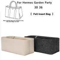Felt Insert Bag Organizer Modification Upgrade Accessory For Hermes Garden Party 30 36 Handbag Fix Shape Large Space Inner Liner