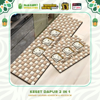 RAJA - Keset Dapur Diatomite Motif Karakter 2IN1 120x40cm & Pendek 60x40cm / Keset Kaki / Keset Kama