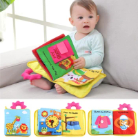 New Montessori Educational Toys Rattles Mobiles Baby Early Learning Materials Intelligence Cognitive Development Soft Cloth Book