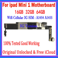 Wifi Version A1432 For iPad MINI 1 Motherboard Wifi 3G SIM Version A1454 A1455 With Full Chips Mainboard IOS System Original MB