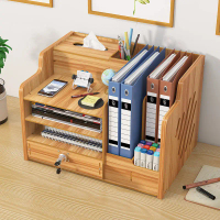 [Multilayer Design] Office Desktop กล่องเก็บของที่มีล็อค Home Station แฟ้มลิ้นชักเก็บของชั้นวางโต๊ะเ