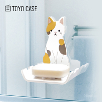 日本TOYO CASE 動物造型無痕壁掛式小物/肥皂收納架-2款可選