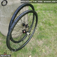 29er Carbon MTB Wheelset 6 Bolt / Center Lock Tubeless Novatec 791 792 UCI Approved Carbon MTB Wheelset 29 Mountain Bike Wheels