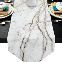 Marble Table Runners Modern Home Kitchen Dining Tablecloths Wedding Party Table Decoration Table Runner